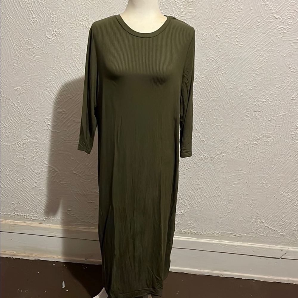 a new day Dark Green Long Sleeve Dress
